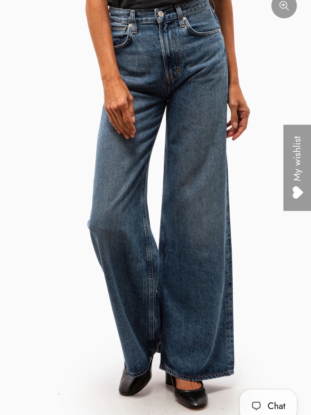 Citizens Of Humanity Paloma Wide-Leg Jeans - Medium Blue Denim 26